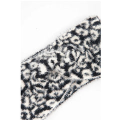 Knotted Headband - black leopard print