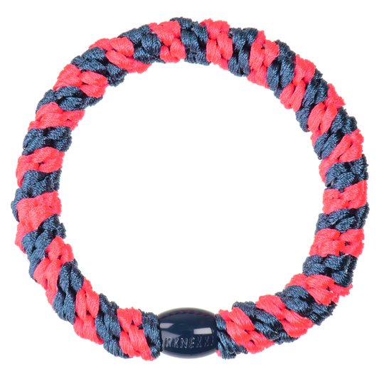 Indigo Neon Pink hair tie