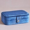 Navy Blue Velvet Travel Jewellery box