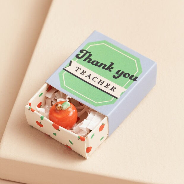 Tiny matchbox thank-you teacher