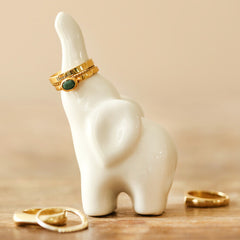 Elephant Ring Holder - white